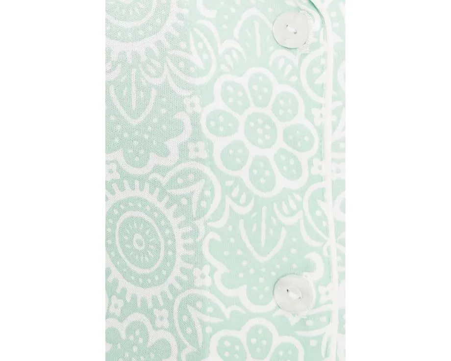 Комплект пижамы Karen Neuburger с рукавом до локтя и капри с поясом на шнурке