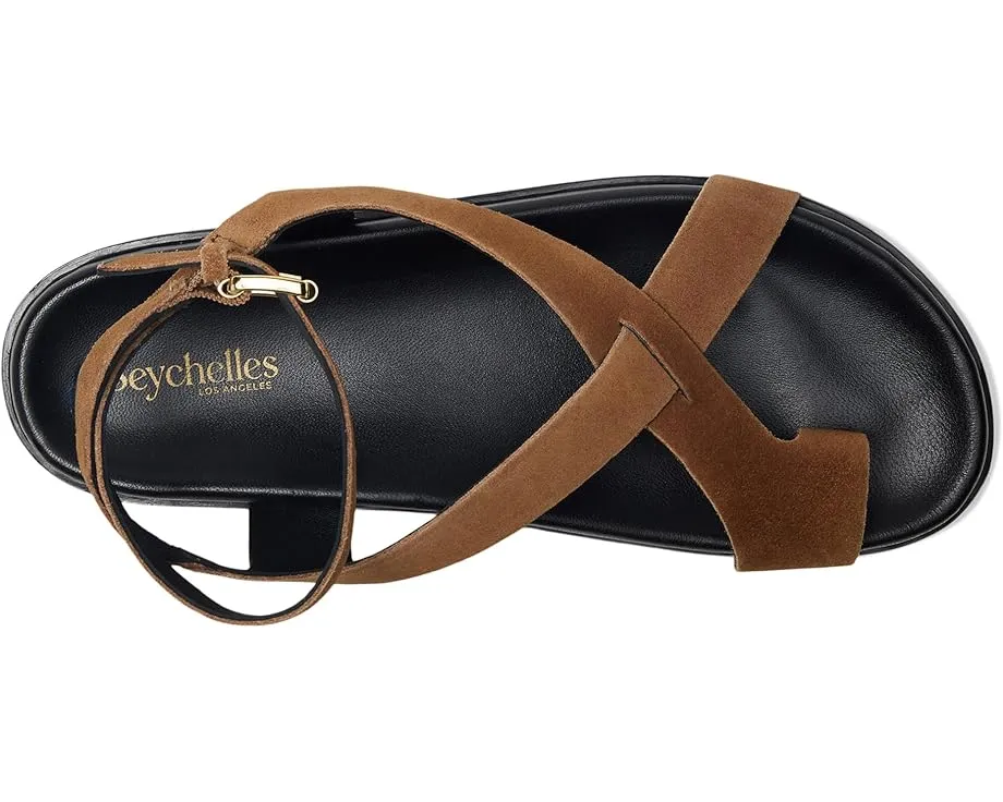 Сандалии Fritz из замши с перекрестными ремешками и регулируемой застежкой Seychelles