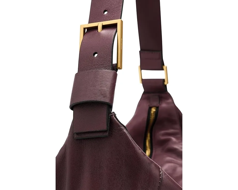 Сумка через плечо AllSaints Luna из мягкой кожи с молнией сверху