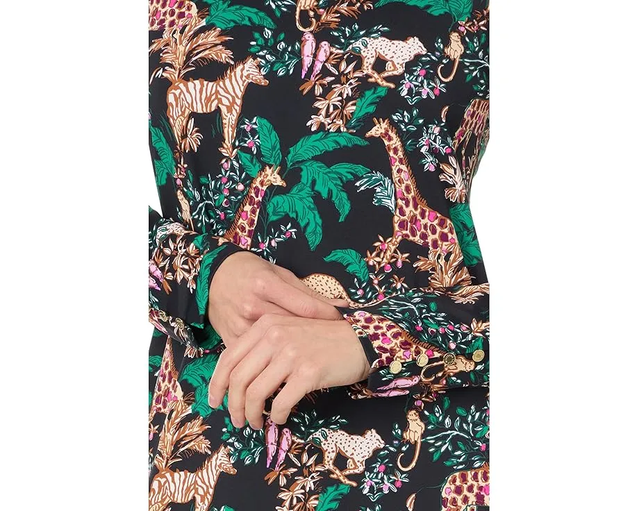 Lilly Pulitzer макси платье Marylane с защитой UPF 50+ и длинными рукавами