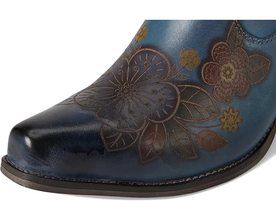 Ковбойские сапоги Cahoots с цветочным тиснением и бархатной подкладкой