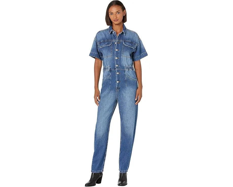 Комбинезон Free People Marci из денима с эластичным поясом