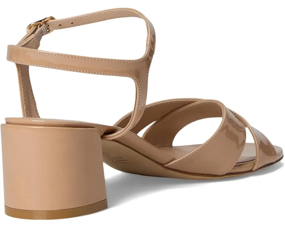 Сандалии Stuart Weitzman Dayna Block 50 на квадратном каблуке с открытым носком