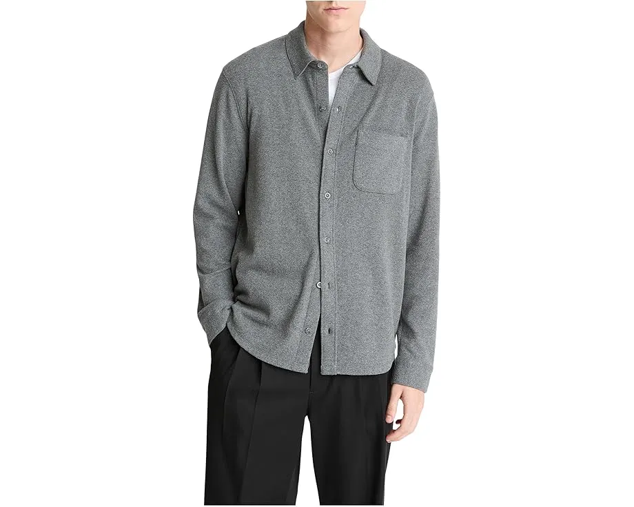 Рубашка Vince Solid Knit из мягкого вельветового вельветона