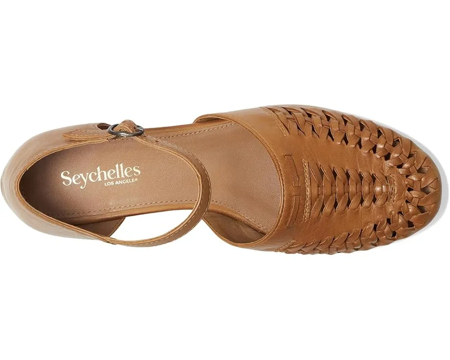 Балетки Seychelles Crimson из мягкой кожи с плетеным верхом и регулируемым ремешком