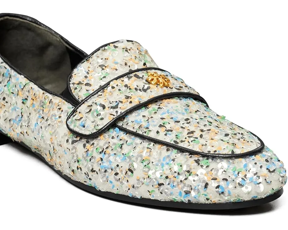 Лоферы Tory Burch Ballet из замши с деталью Double T