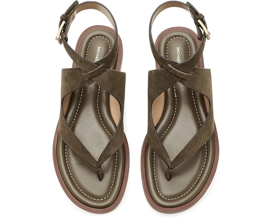 MICHAEL Michael Kors сандалии Irene Flat Thong с ремешком и плетеным верхом