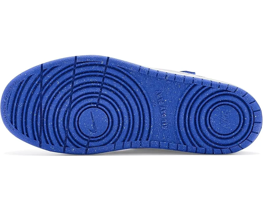 Кроссовки Nike Kids Court Borough Low FL с кожаным верхом и липучкой