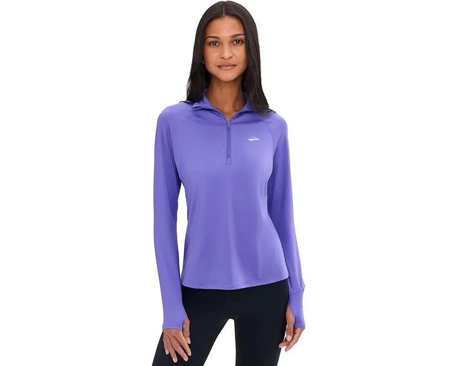 Куртка Brooks Dash 1/2 Zip 3.0 с воротником и светоотражающим брендингом