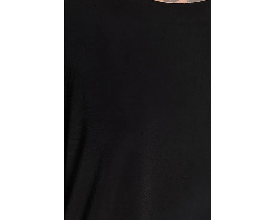 Топ Norma Kamali Short Sleeve Boxy с прямым подолом