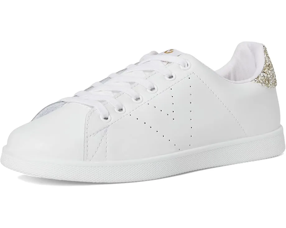 Кроссовки Tenis Leather & Glitter victoria с кожаным верхом и блестками