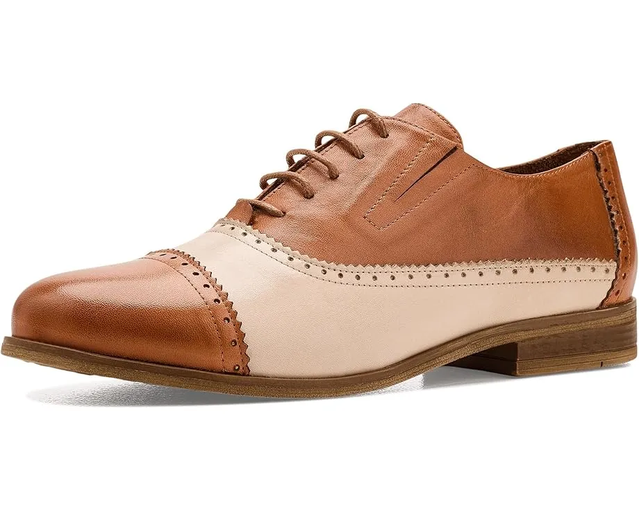 Туфли Miz Mooz Ina Flats с цветным блоком и шнуровкой на квадратном каблуке
