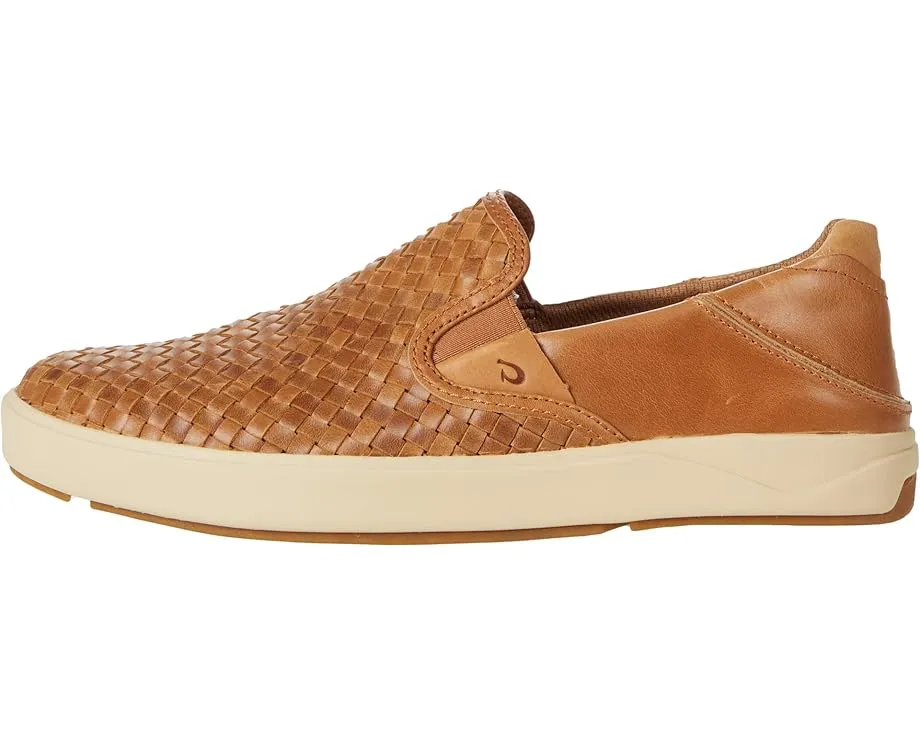 OluKai Lae'ahi Lauhala лоферы из кожи с текстильной подкладкой