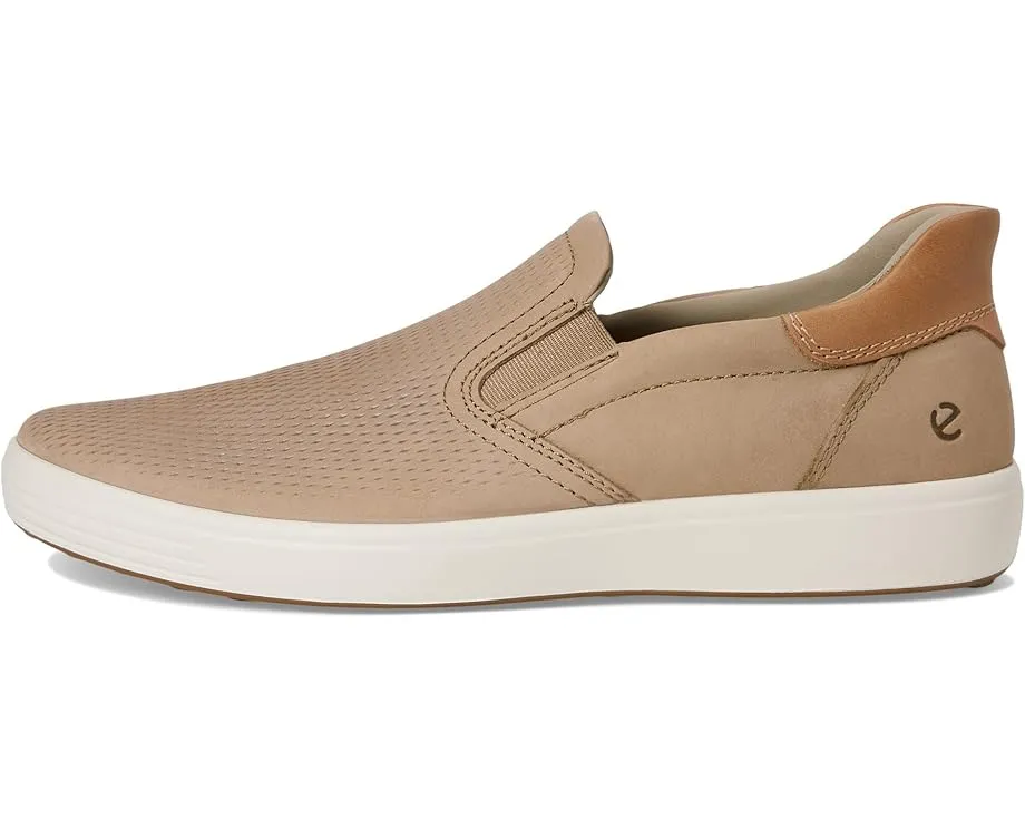 Кроссовки ECCO Soft 7 Easy Slip On с кожаным верхом и эластичными вставками