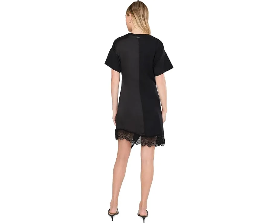 Платье Lana Lace от AllSaints с кружевом и рукавами фонарик