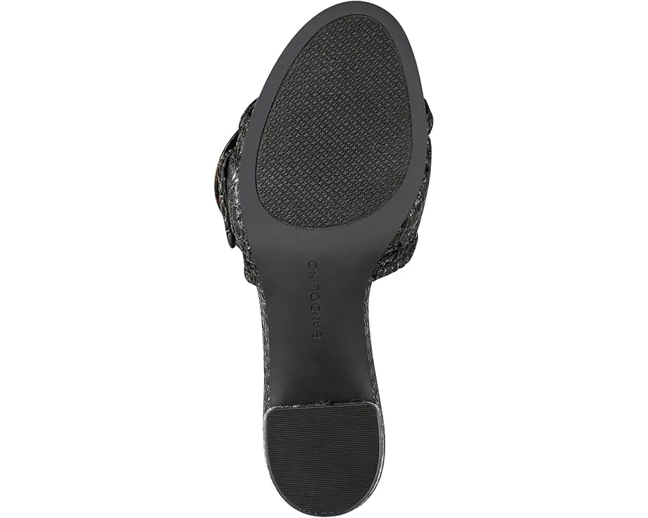 Босоножки Bandolino Anni на устойчивом каблуке с плетением из рафии и крупной пряжкой