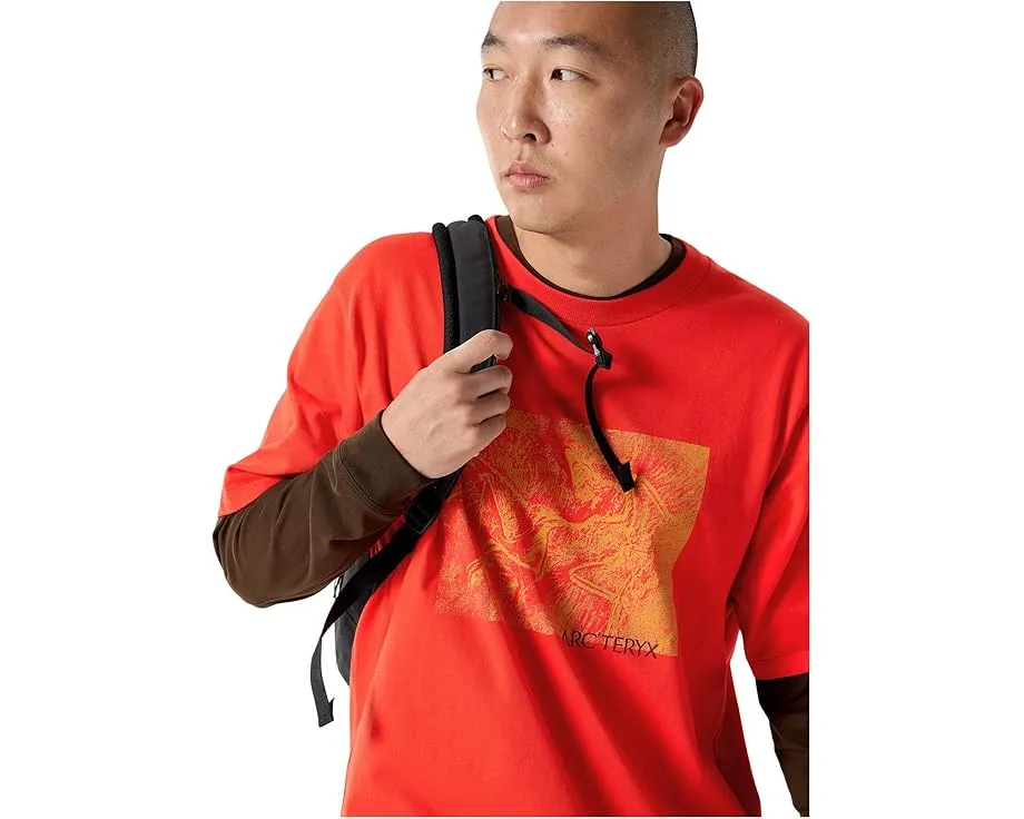 Футболка Arc'teryx Kragg Cotton Lithographica с принтом из хлопка