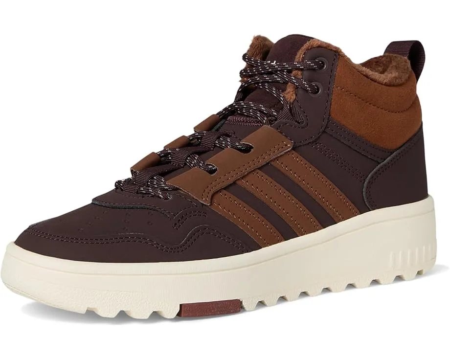 Кроссовки adidas Kids Hoops 4.0 Mid Top на шнуровке с резиновой подошвой