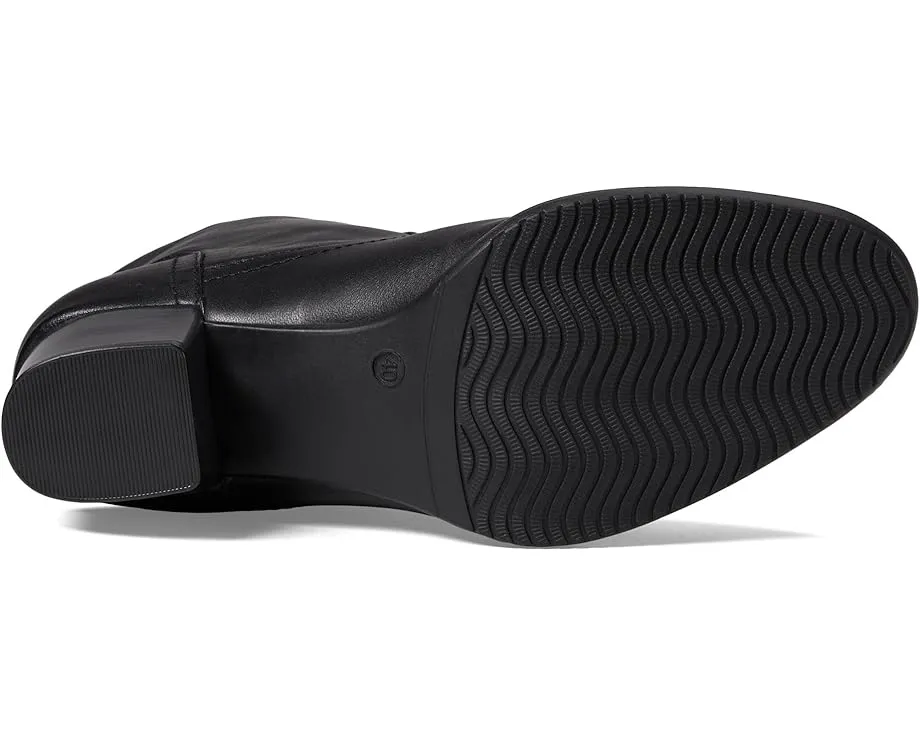 Ботильоны Nazca на удобном каблуке с кнопкой и молнией из кожи