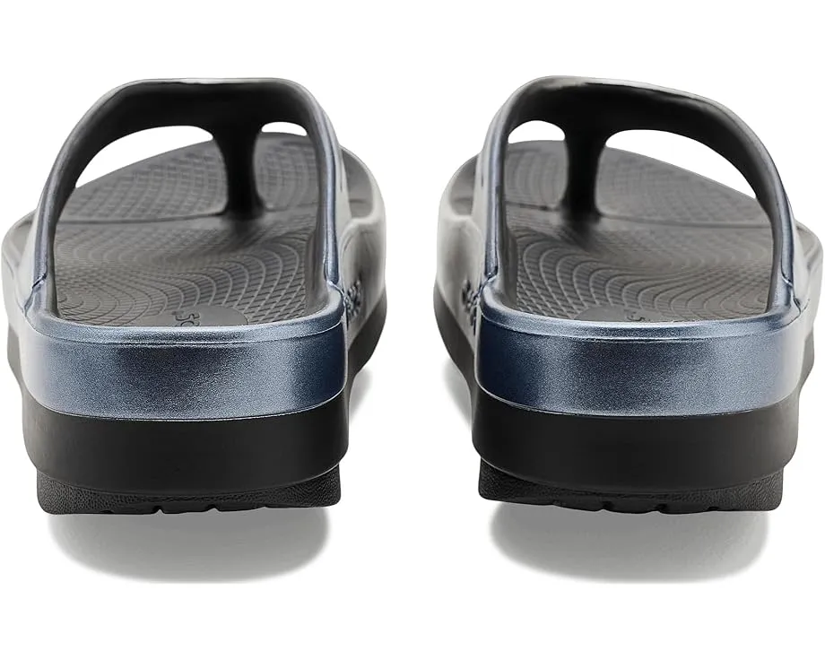 Сандалии OOFOS Oomega Oolala Luxe Thong на платформе 4 см