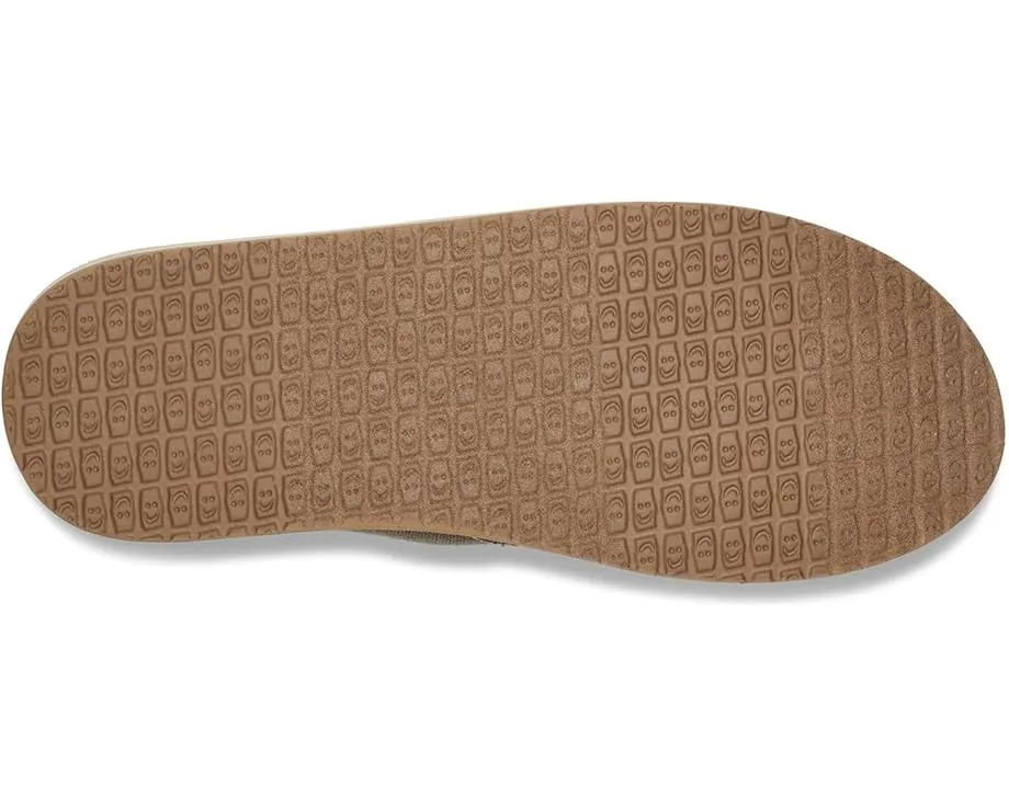 Слипоны Sanuk Donna Hemp из конопли с печатным принтом