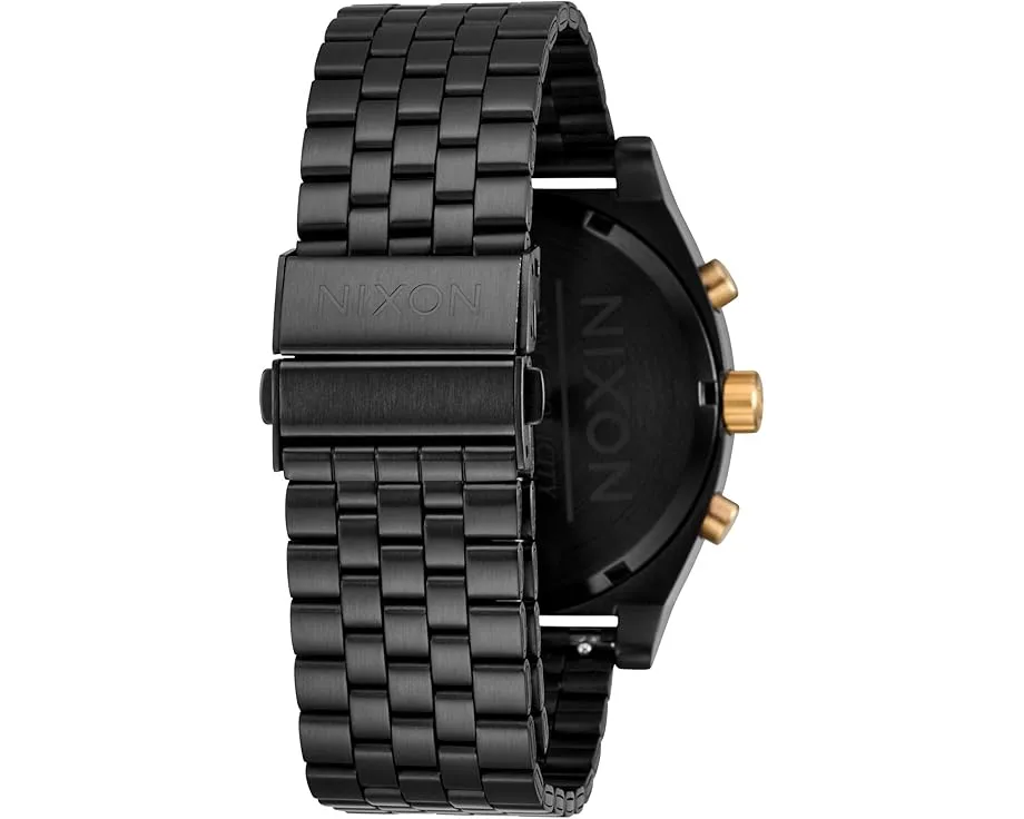 Nixon Time Teller Chrono хронограф с японским кварцем и браслетом из стали
