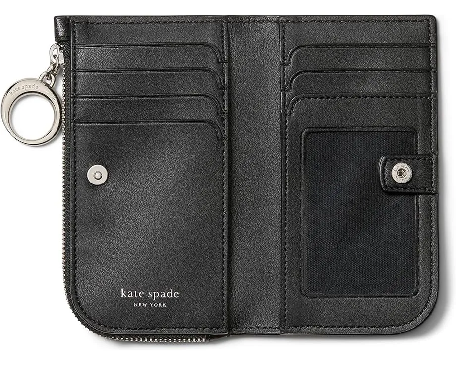 Kate Spade New York Halo Fine Grain Leather компактный бифолд