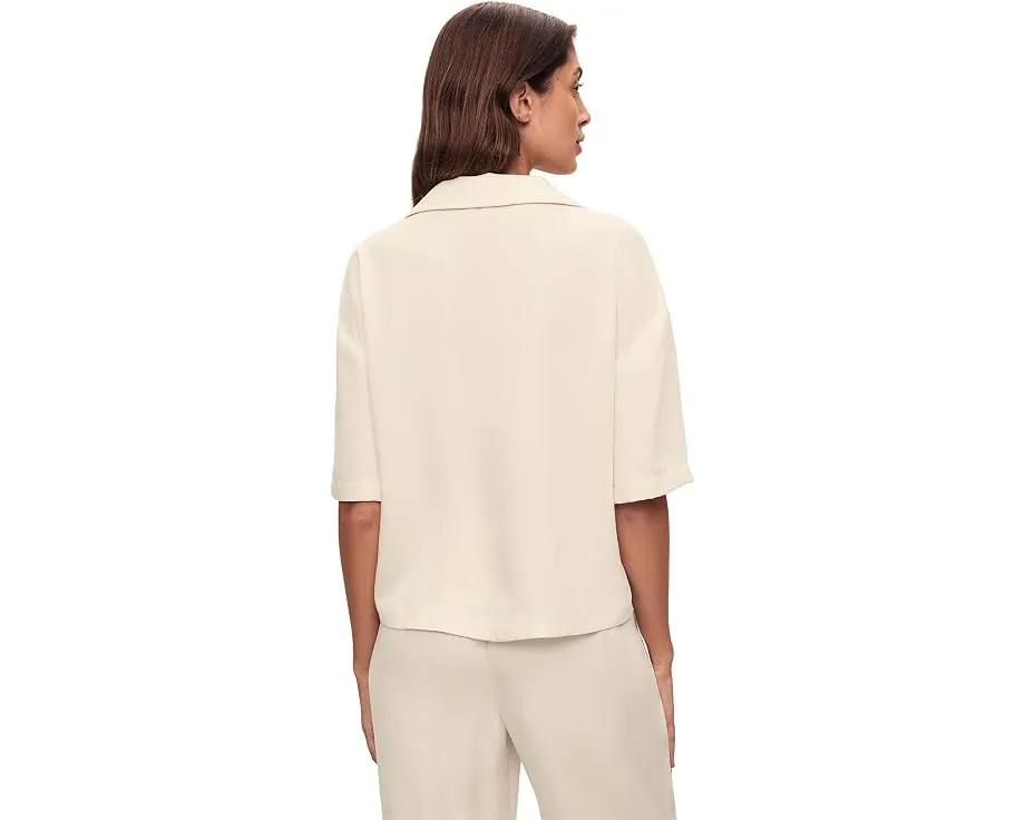 Пижамная блуза Eberjey Tencel Woven с коротким рукавом