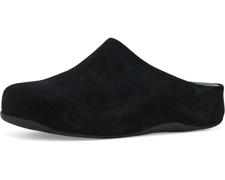 FitFlop Shuv клоги из замши с клиновидным каблуком и анатомической стелькой