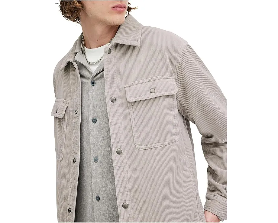 Рубашка AllSaints Castleford из вельвета в стиле шакет