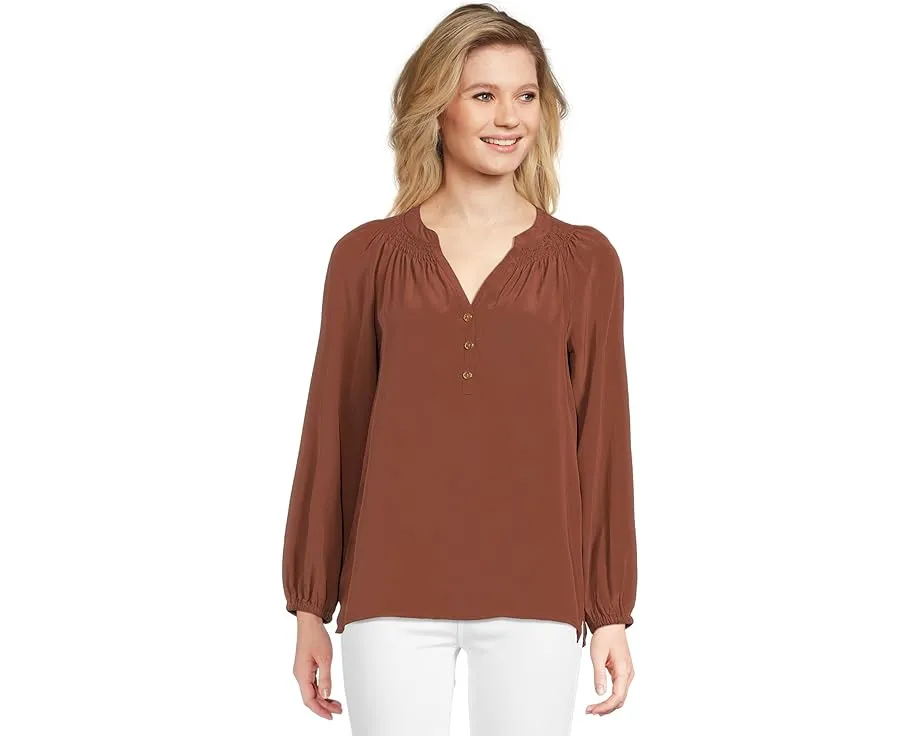 Блуза Lilly Pulitzer Elsa из шелкового крепдешина свободного кроя