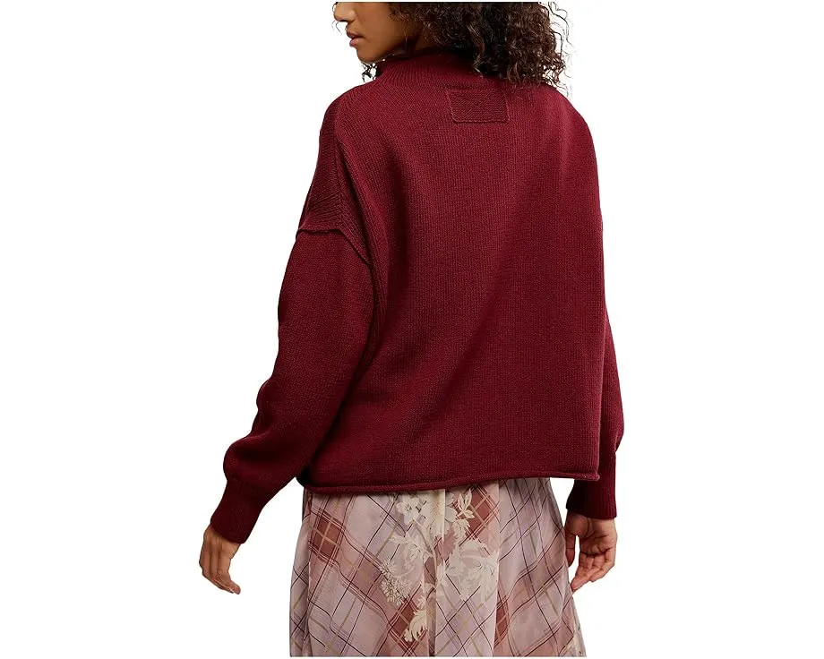 Свитер Free People We The Free Torres с отворотом на горловине и пониженной линией плеча