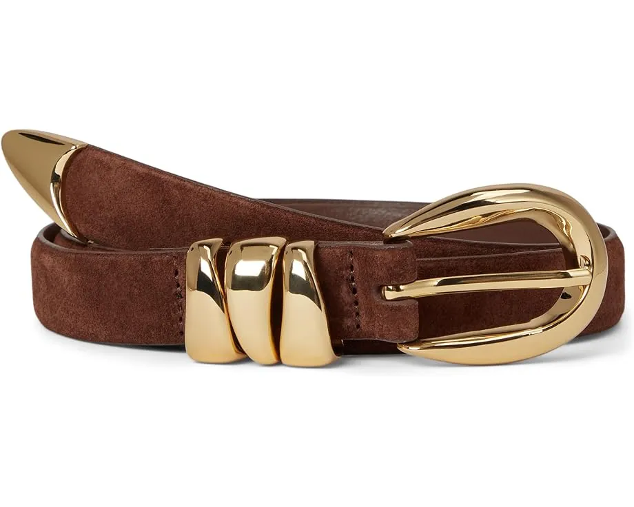 Ремень Madewell Triple Metal Keeper из замши