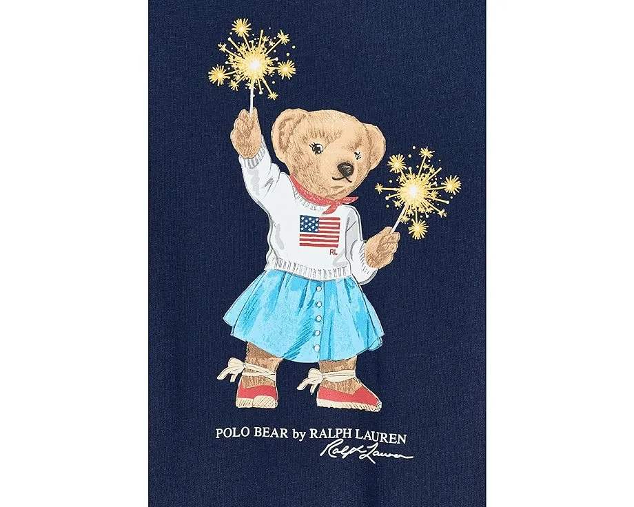 Детское хлопковое платье Polo Bear от Polo Ralph Lauren