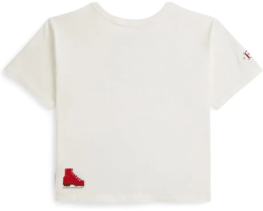 Футболка боксерского кроя с логотипом из хлопкового джерси Polo Ralph Lauren Kids для старших детей