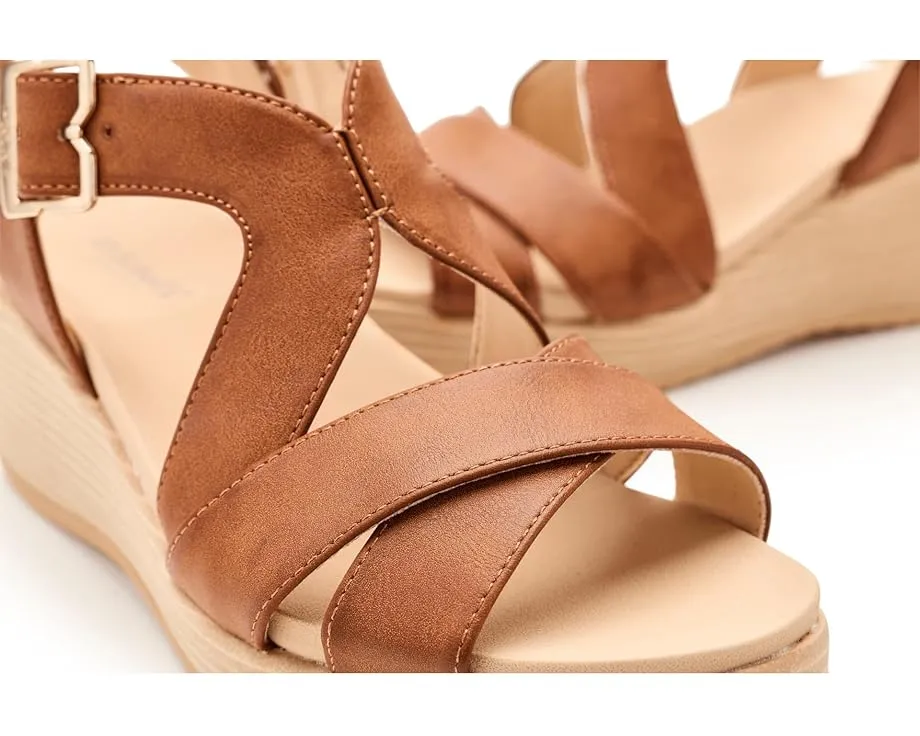 Сандалии Dr. Scholl's Cali Beach на платформе с анатомической стелькой и перекрещивающимися ремешками