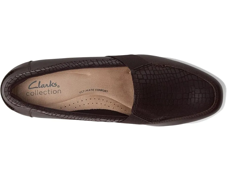Лоферы Clarks Juliet Beat с квадратно-круглым носком и каблуком из термопластичной резины