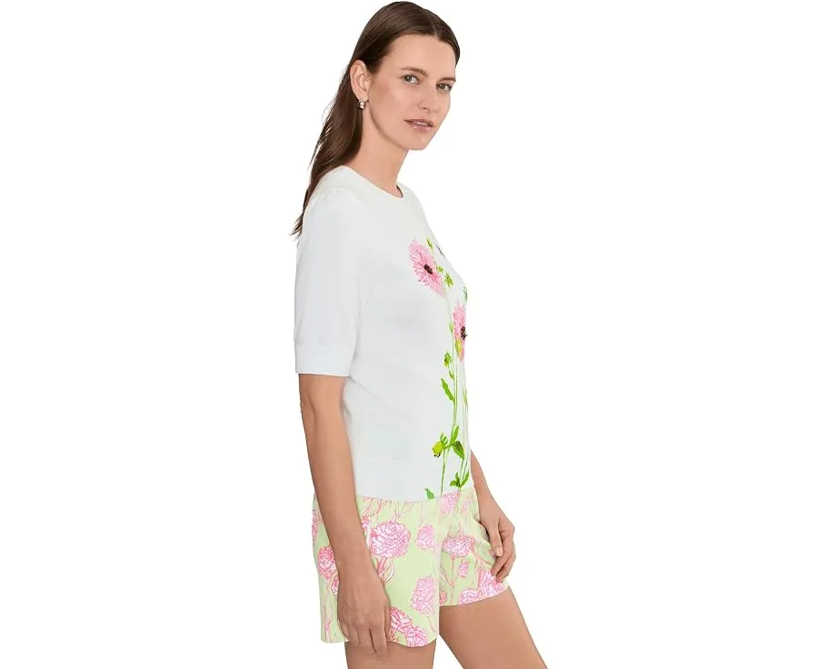 Свитер с коротким рукавом Lilly Pulitzer Orton из мягкой трикотажной ткани