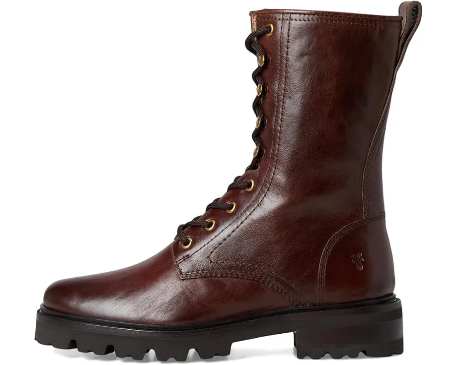 Ботинки Frye Olivia Combat на шнуровке с массивным каблуком 3.8 см