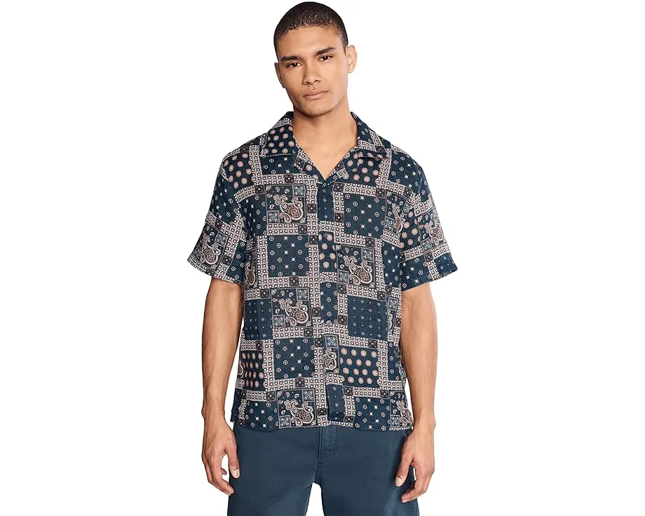 Рубашка John Varvatos Dan с отложным воротником и цветочным принтом