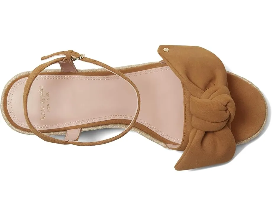 Kate Spade New York сандалии Leandra на танкетке с бантом и ремешком