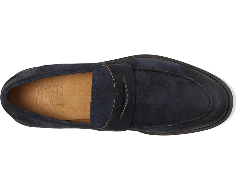 Мокасины Tyler Flex Penny из премиальной кожи с круглым носком и квадратным каблуком