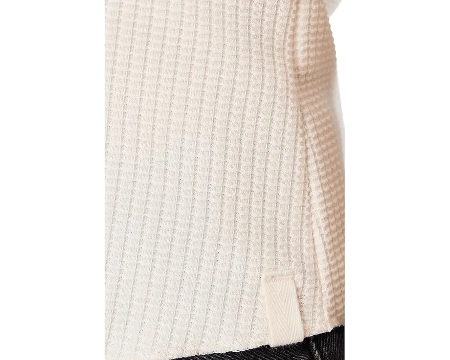 Майка Lilla P с подолом как у рубашки из текстурированной вафельной ткани