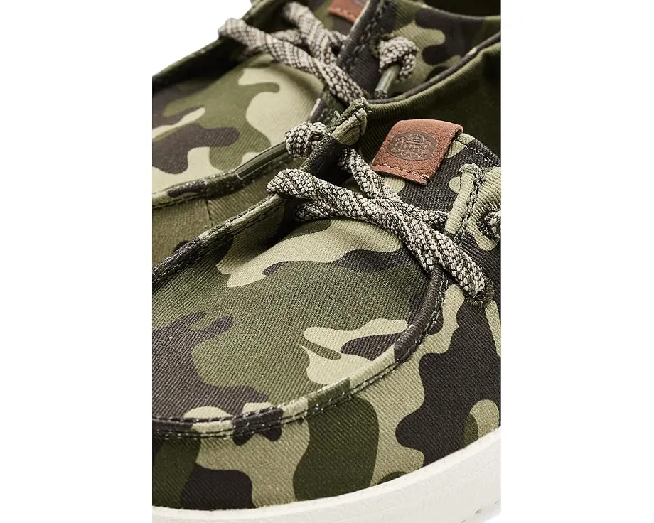 Hey Dude Кроссовки Wendy Essential Camo для детей с камуфляжным принтом