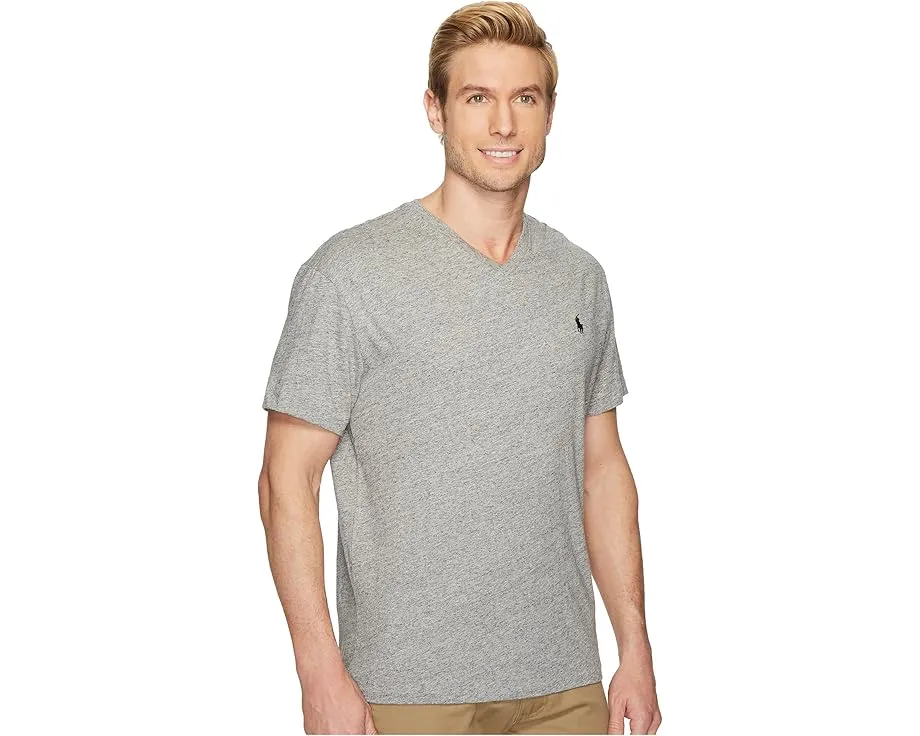 Классическая футболка Polo Ralph Lauren с V-образным вырезом и вышитым логотипом