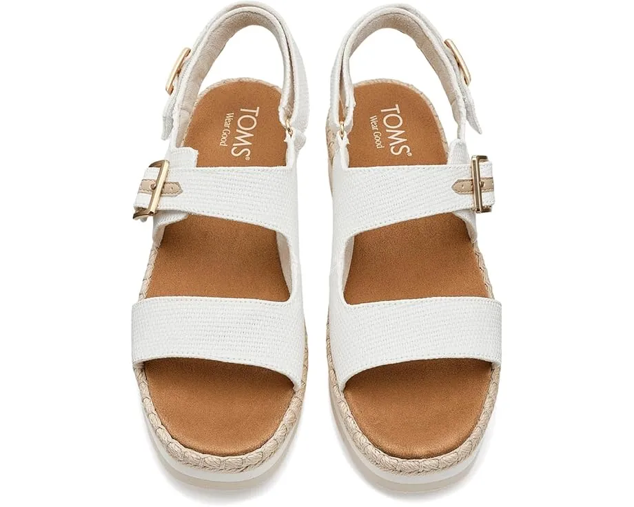 Сандалии TOMS Giana на платформе с регулируемой застежкой на липучке