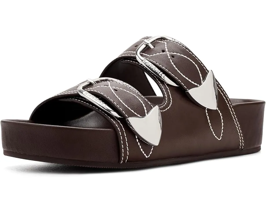 Loeffler Randall Сандалии Nico с двумя ремешками и пряжкой из кожи Nappa