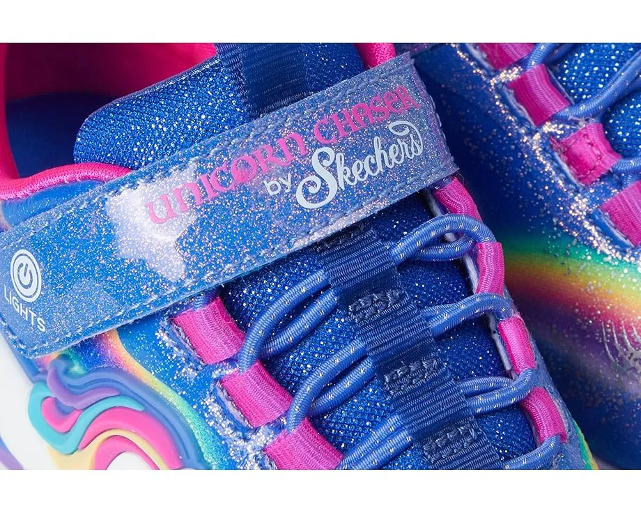 Кроссовки Skechers Unicorn Chaser со светящейся подошвой и ремешком