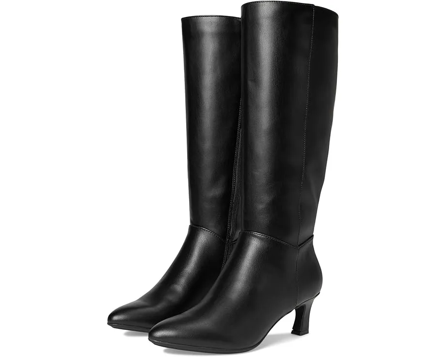 Ботинки Venice до колена с миндалевидным носком и шпилькой