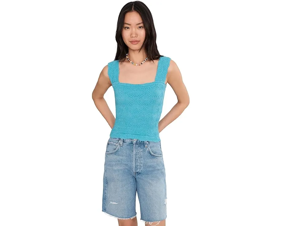 Топ Free People Love Letter Cami с цветочным жаккардом и рюшами